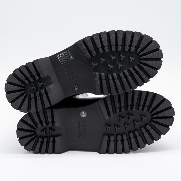 size 39.5G 9.5 US Gucci Chelsea Web Black Calf Leather Boots - Picture 5 of 10